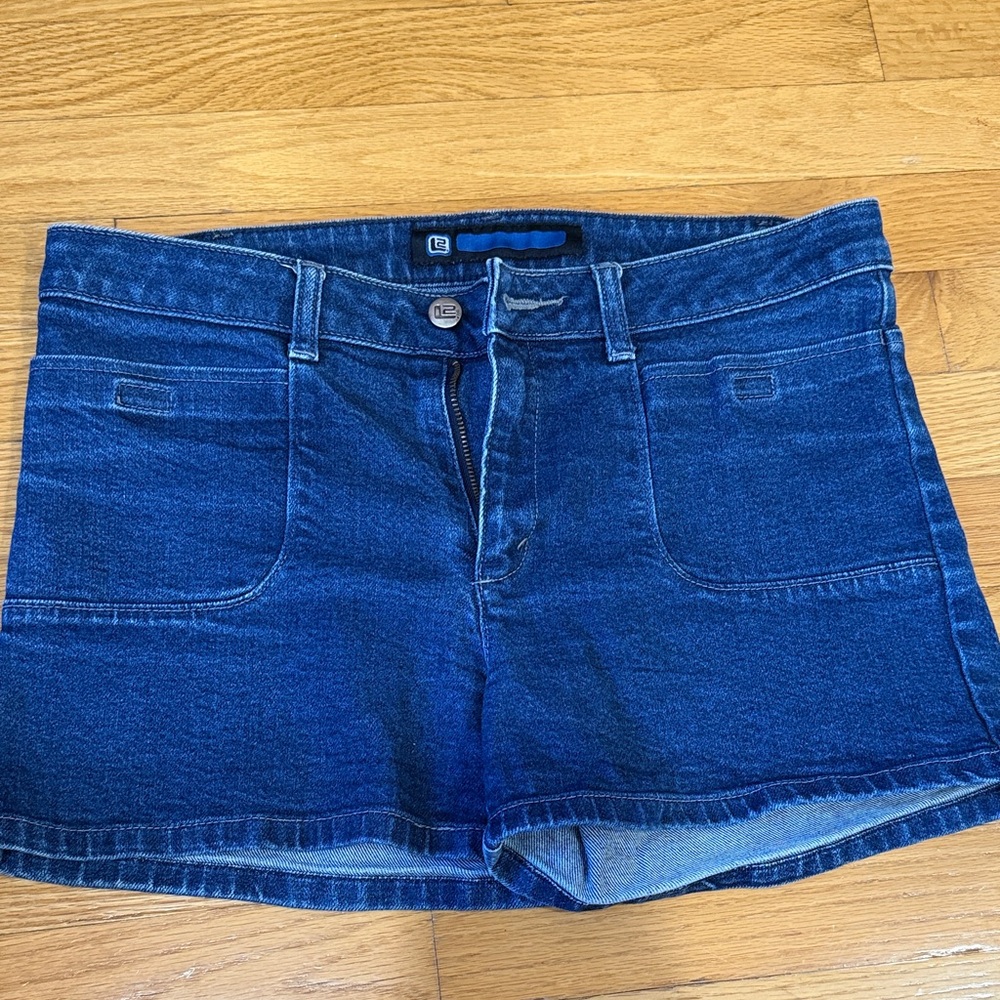 Lee Indigo Blue Denim Jean Shorts